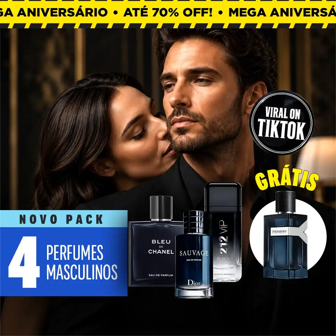 ¡4 PERFUMES POR EL PRECIO DE 1! Paga 1 y llévate 3 + 1 GRATIS — Bleu de Chanel, Sauvage y 212 VIP Black de 100 ml cada uno + YSL Y de 100 ml GRATIS (el perfume del verano)
